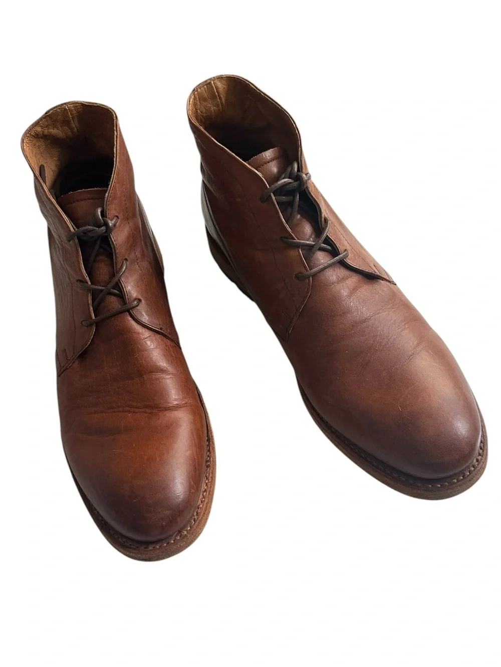 Frye Bowery Chukka Boots Oiled Leather Goodyear Welted Size 10.5